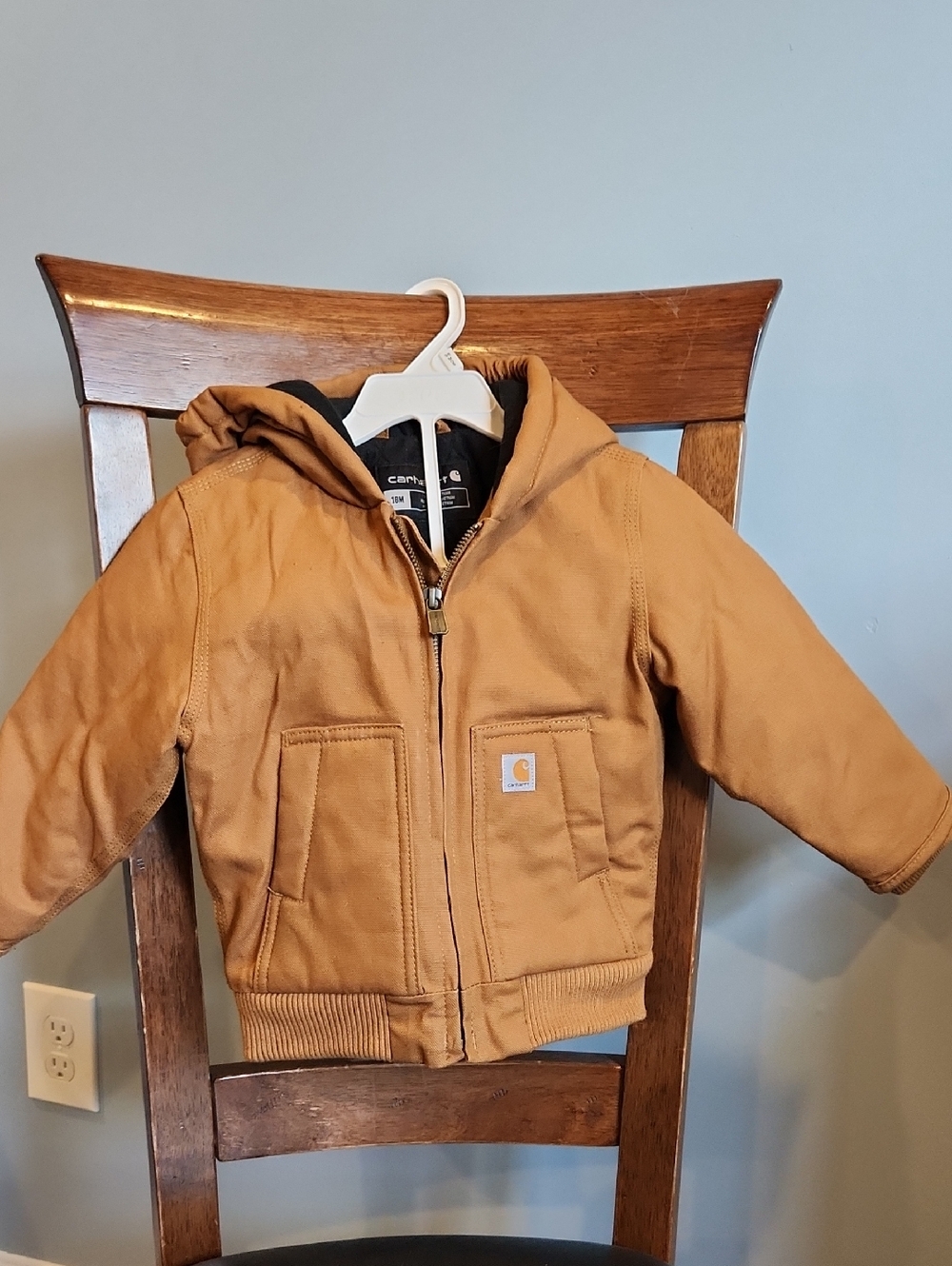 Carhartt Brown Hooded Kids Jacket